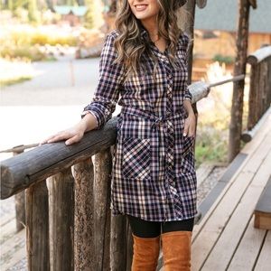 Grace & Lace plaid dress